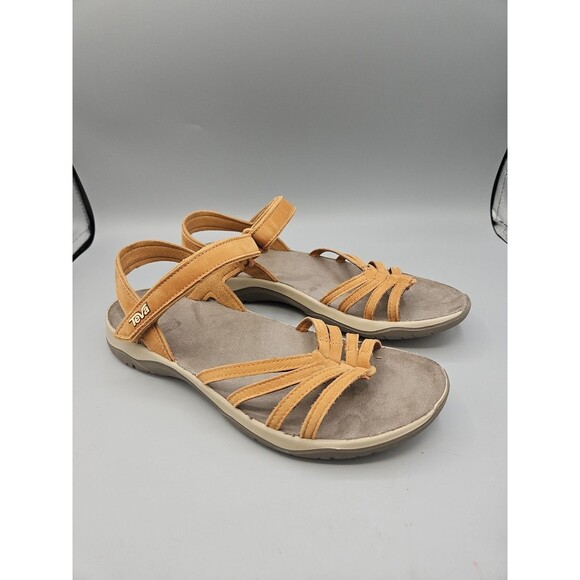 Teva Shoes - TEVA strappy Elzada tan leather sandals Size 10 Outdoor Walking Women’s Sandal